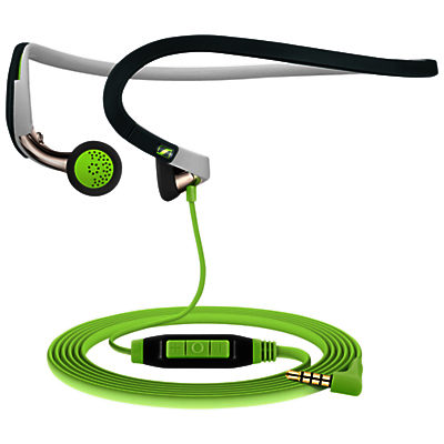 Sennheiser PMX686G In-Ear Sports Headphones with Neckband, Green/Grey